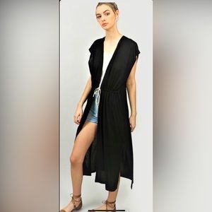 Swimsuit coverup cardigan